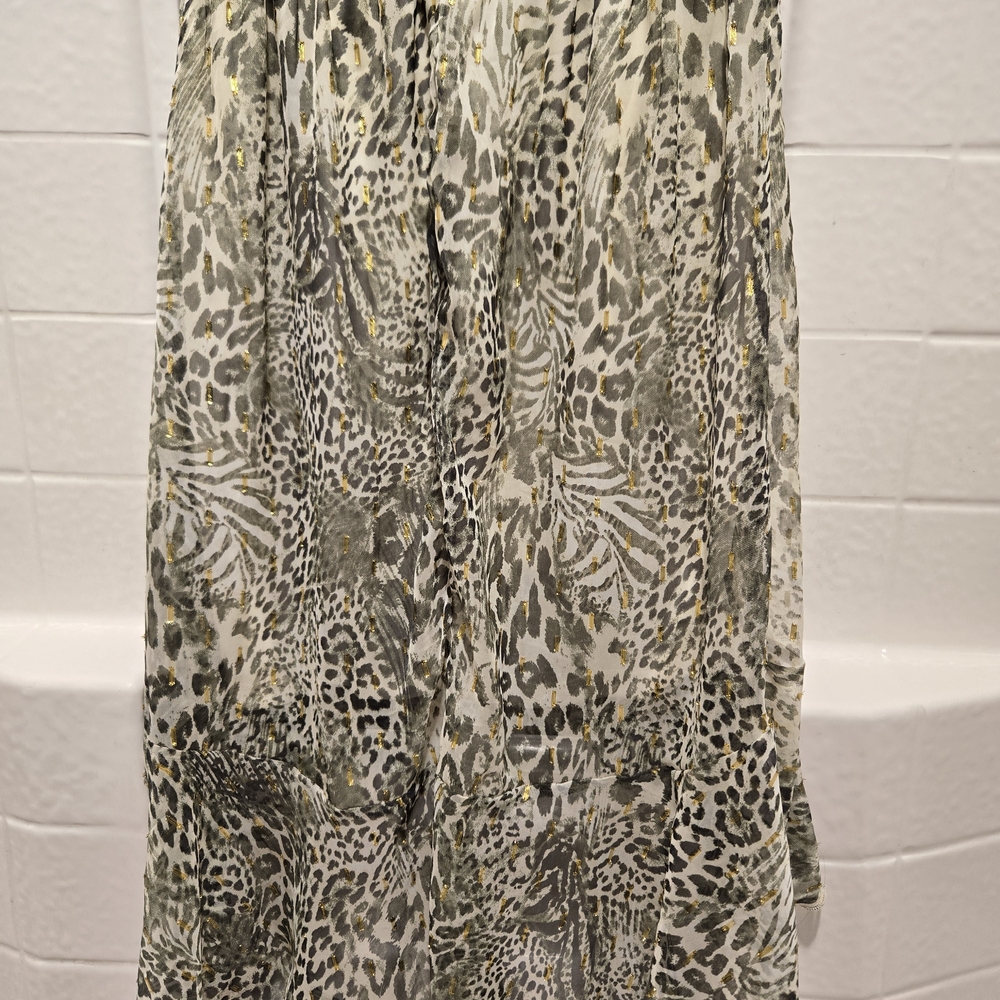 Leopard Print Ruffle Dress - Picture 3 of 9